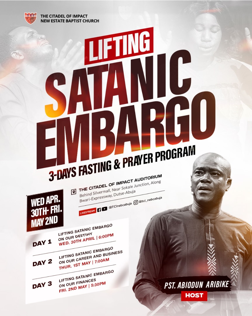 Read more about the article Lifting Satanic Embargo on your Career and Business